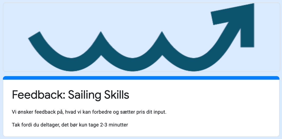 Feedback: SailingSkills - giv din mening til kende